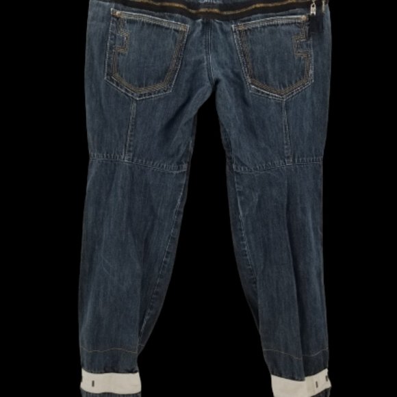 Marithe francois girbaud jeans Baggy Hip Hop Distressed Mens 34x30 - Picture 3 of 12